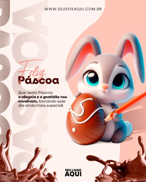 FEED - FELIZ PÁSCOA | PSD EDITÁVEL