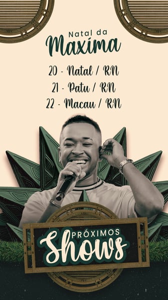 LTY AGENDA DE SHOW NATAL DA MAXIMA STORY PSD EDITAVEL