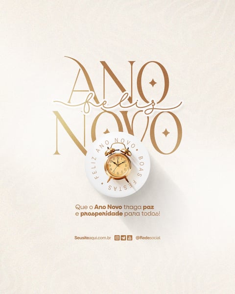 FELIZ ANO NOVO REVEILLON BOAS FESTAS SOCIAL MEDIA PSD EDITÁVEL