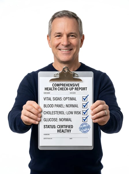 HOMEM JOVEM SEGURANDO LAÇO AZUL CONSCIENTIZAÇÃO