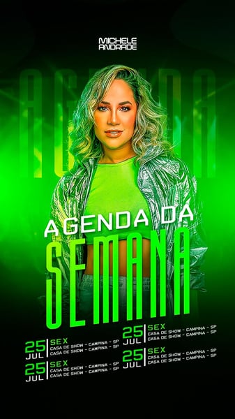 FLYER ARTISTA AGENDA DE SHOWS STORIES