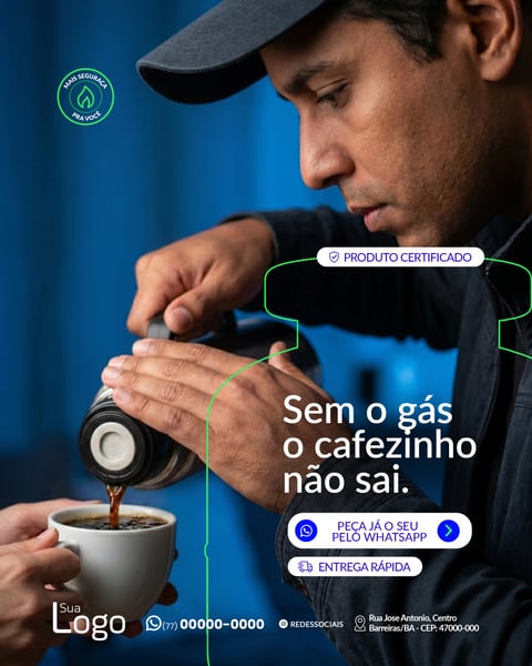 SOCIAL MEDIA DISTRIBUIDOR DE GÁS PSD EDITÁVEL 8
