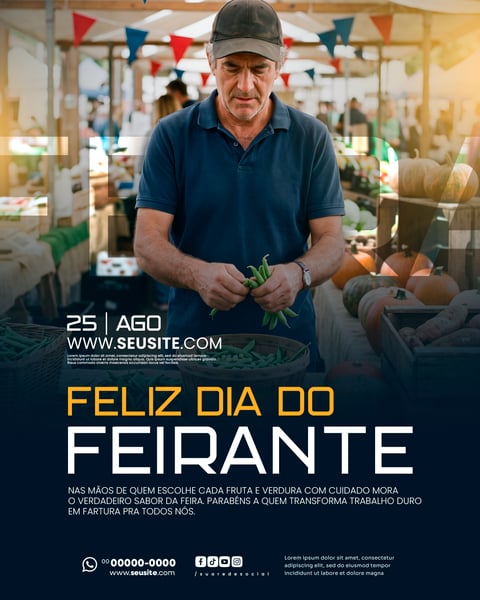 DIA DO FEIRANTE 25 DE AGOSTO SOCIAL MEDIA PSD EDITÁVEL 3
