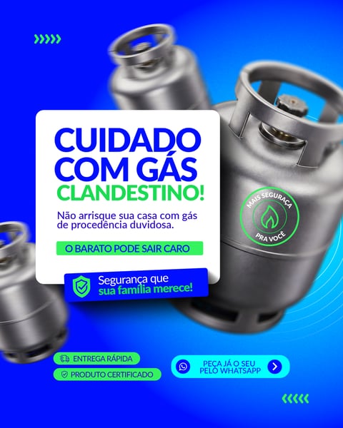 SOCIAL MEDIA DISTRIBUIDOR DE GÁS PSD EDITÁVEL 1