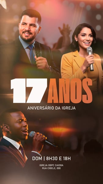 FLYER GOSPEL ANIVERSÁRIO DA IGREJA PSD STORY 1