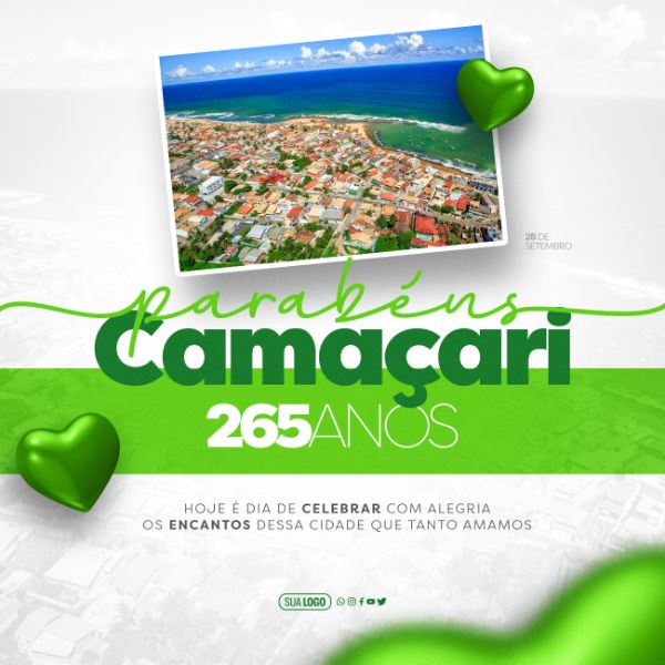 POST - ANIVERSÁRIO DA CIDADE - CAMAÇARI 265 ANOS