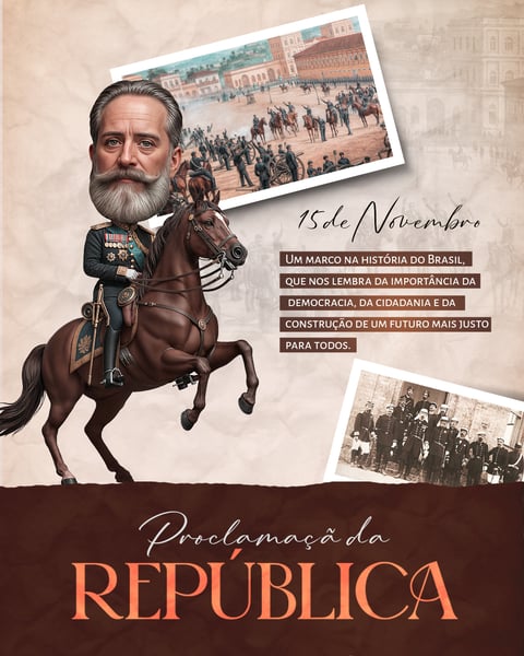 Proclamação da República Social Media PSD Editável 