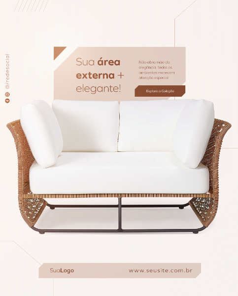 LOJA DE MÓVEIS E DECORAÇÃO SOCIAL MEDIA FEED VERTICAL