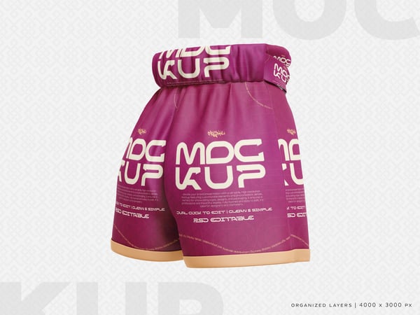SHORTS FEMININOS DE CINTURA ALTA MOCKUP ÂNGULO 2