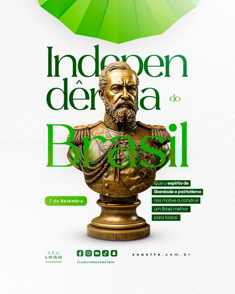 INDEPENDÊNCIA DO BRASIL 7 DE SETEMBRO FEED SOCIAL MEDIA EDITÁVEL