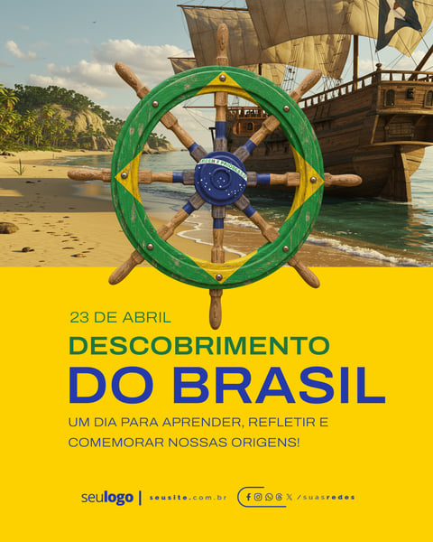 23 DE ABRIL DESCOBRIMENTO DO BRASIL - POST