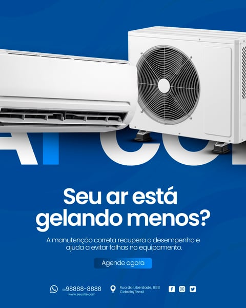 MANUTENÇÃO DE AR CONDICIONADO SOCIAL MEDIA PSD EDITÁVEL 3