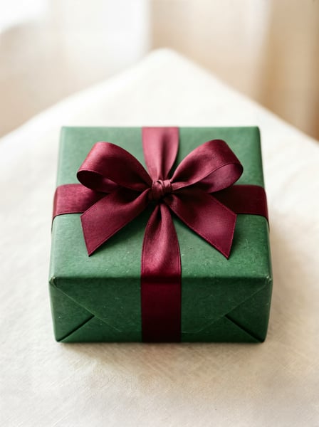 CAIXA PRESENTE VERDE LACO VINHO NATAL