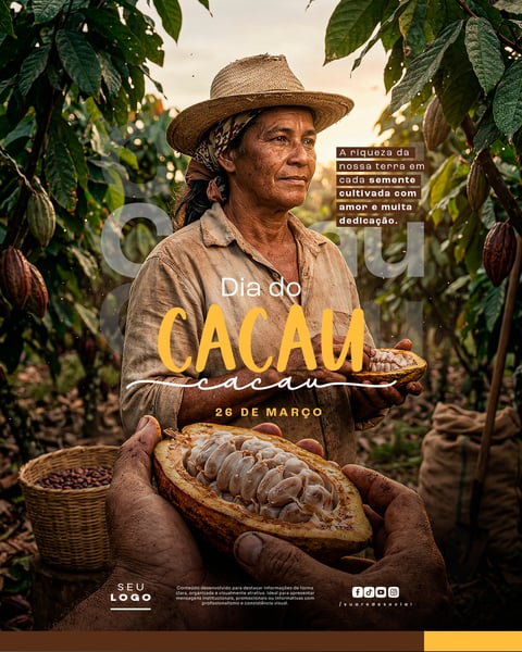 DIA DO CACAU 26 DE MARÇO SOCIAL MEDIA PSD EDITÁVEL 2