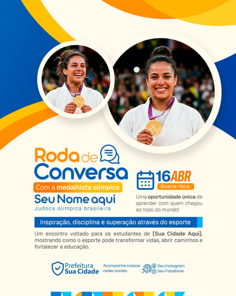 Social Media Roda de Conversa | Palestrante | PSD Editável