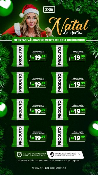 STORY | TABLÓIDE | FOLHETO | FELIZ NATAL | PSD EDITÁVEL