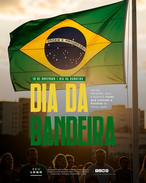 DIA DA BANDEIRA 19 DE NOVEMBRO SOCIAL MEDIA PSD EDITÁVEL (2)