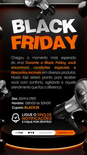 BLACK FRIDAY AVISO COMUNICADO ANÚNCIO STORY SOCIAL MEDIA PSD EDITÁVEL 18
