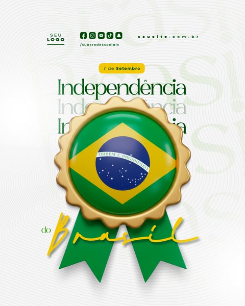 INDEPENDÊNCIA DO BRASIL 7 DE SETEMBRO FEED SOCIAL MEDIA EDITÁVEL 30