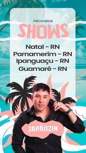 FLYER AGENDA SEMANAL JAPÃOZIN VERÃO 2026 STORY PSD EDITÁVEL 12 1