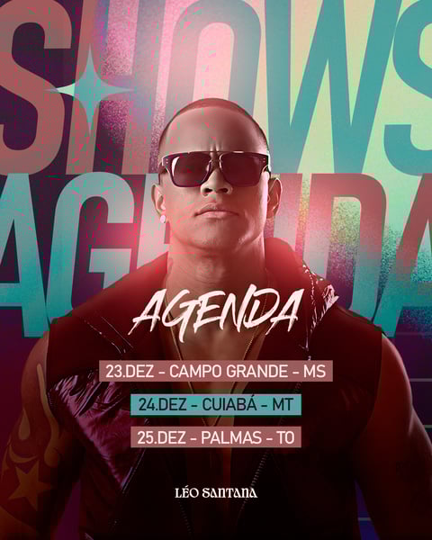 FLYER EVENTO AGENDA SHOW LEO SANTANA PSD FEED 1