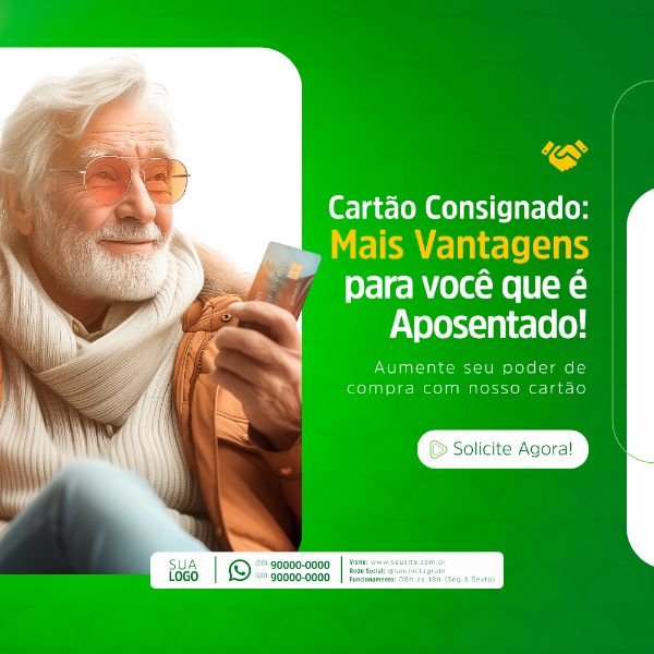 EMPRÉSTIMO E CARTÃO CONSIGNADO  SOCIAL MEDIA POST FEED