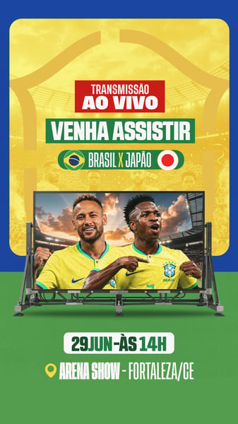 57 FLYER EVENTO TRANSMISSÃO AO VIVO COPA DO MUNDO BRASIL