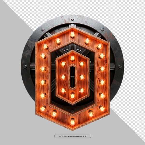 ELEMENTO 3D PNG ESTRUTURA DE MADEIRA COM LED4