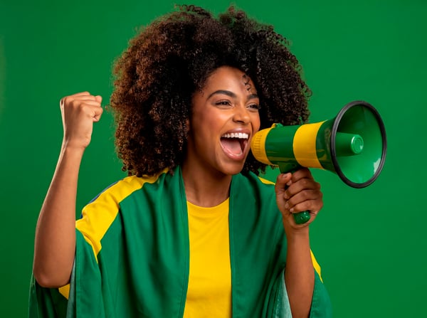TORCEDORA BRASILEIRA FUTEBOL COPA DO MUNDO COMEMORANDO VITÓRIA 27