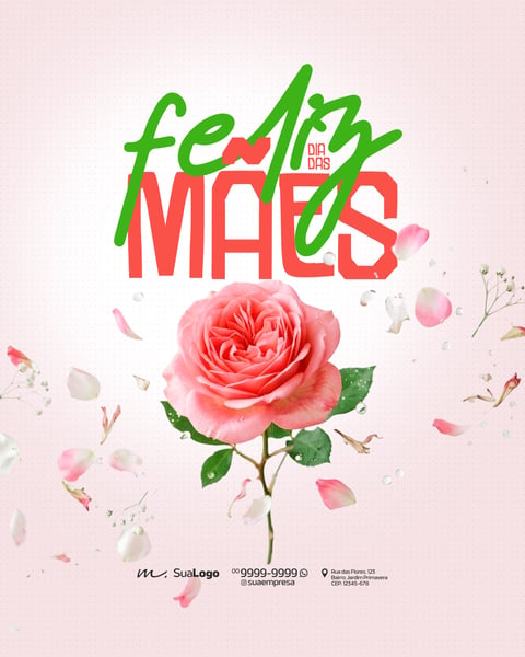 FELIZ DIA DAS MÃES 10 DE MAIO HOMENAGEM ESPECIAL SOCIAL MEDIA PSD EDITÁVEL 3