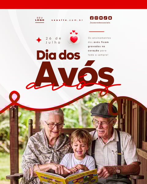 DIA DOS AVÓS 26 DE JULHO SOCIAL MEDIA PSD EDITÁVEL 5