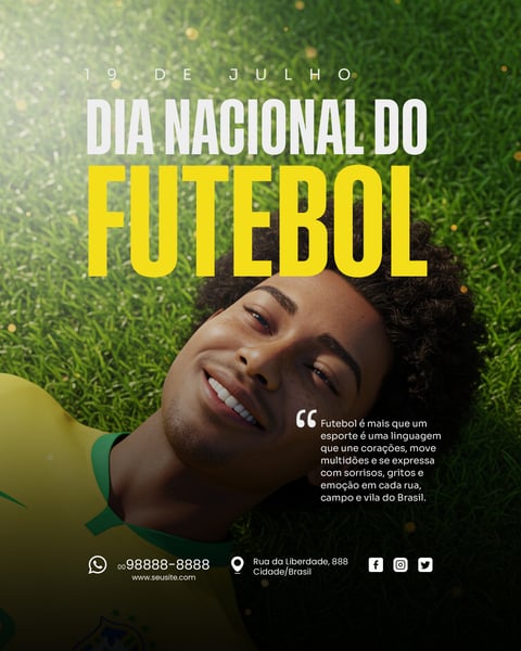 19 DE JULHO DIA NACIONAL DO FUTEBOL