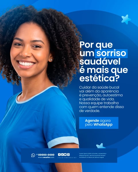 CLÍNICA ODONTOLÓGICA SOCIAL MEDIA PSD EDITÁVEL 2