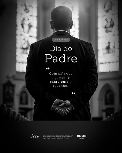 DIA DO PADRE 04 DE AGOSTO SOCIAL MEDIA PSD EDITÁVEL 5