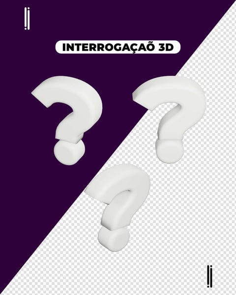 PONTO DE INTERROGAÇÃO | ELEMENTO 3D