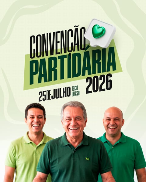 FLYER CONVENÇÃO PARTIDÁRIA ELEIÇÃO PSD EDITÁVEL