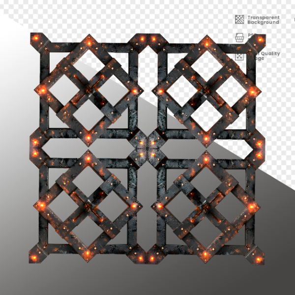 ELEMENTE DE FERRO COM LUZ - ELEMENTO 3D PARA COMPOSIÇÃO - IRON