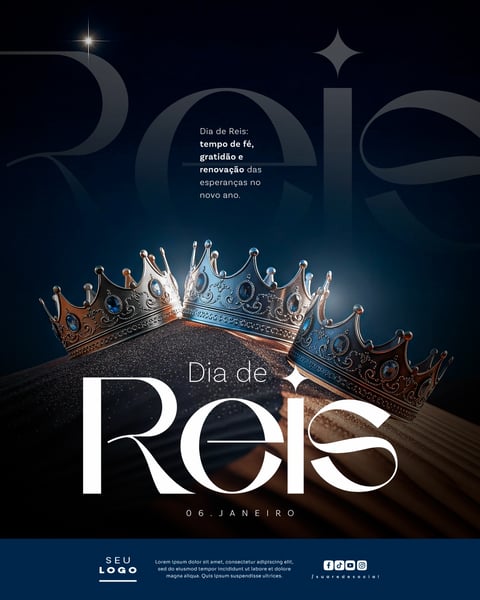 DIA DE REIS 06 DE JANEIRO SOCIAL MEDIA PSD EDITÁVEL 5