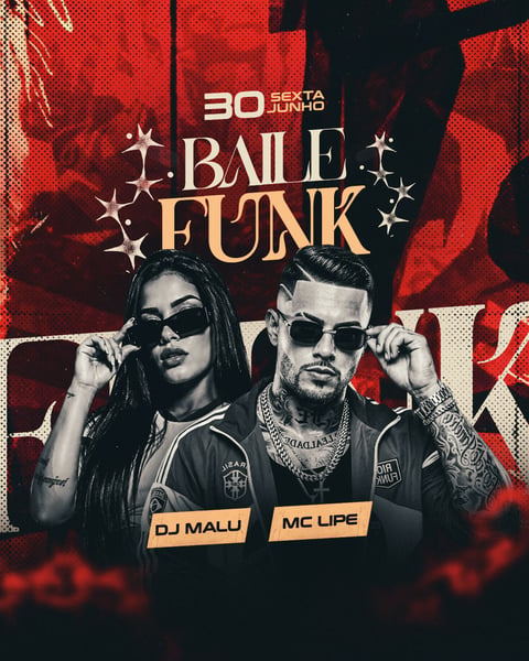 FLYER EVENTO BAILE FUNK PSD EDITÁVEL