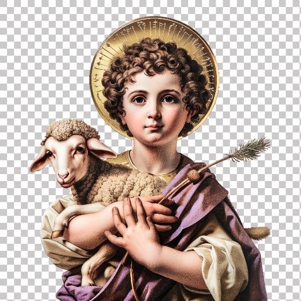 IMAGEM PADROEIRO SÃO JOÃO BATISTA O SANTO FESTEIRO FESTA JUNINA COM FUNDO TRANSPARENTE