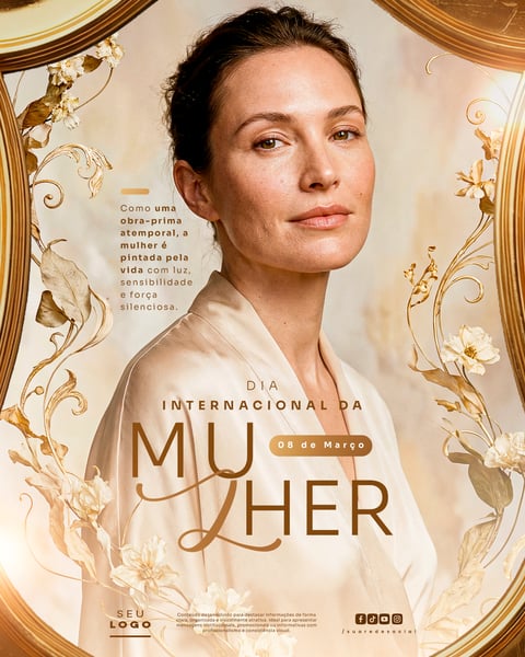 DIA INTERNACIONAL DA MULHER 08 DE MARÇO SOCIAL MEDIA PSD EDITÁVEL 5
