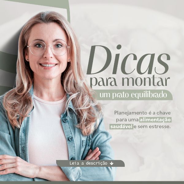 DICAS PARA MONTAR UM PRATO NUTRICIONISTA PSD EDITÁVEL
