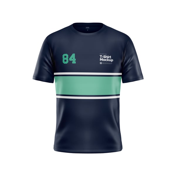 CAMISETA DE MANGA CURTA PSD EDITÁVEL MOCKUP
