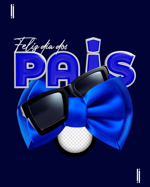 SELO | DIA DOS PAIS | ELEMENTO 3D