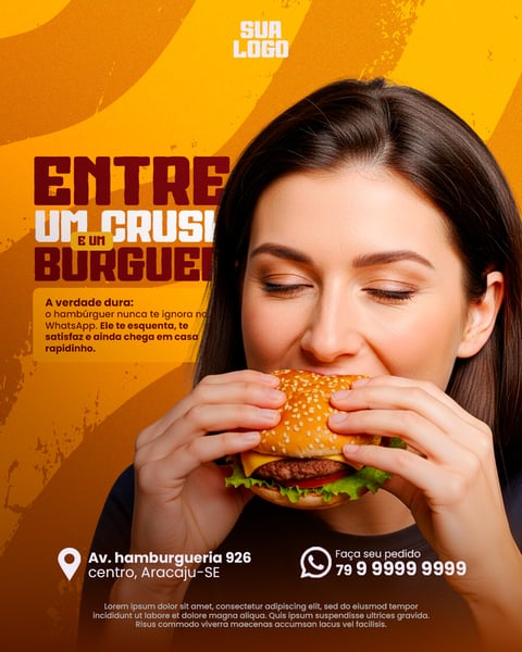 ENTRE UM CRUSH E UM BURGUER