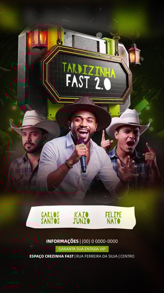 FLYER EVENTOS ARTISTAS SHOWS FESTA - SOCIAL MEDIA PSD EDITÁVEL 1