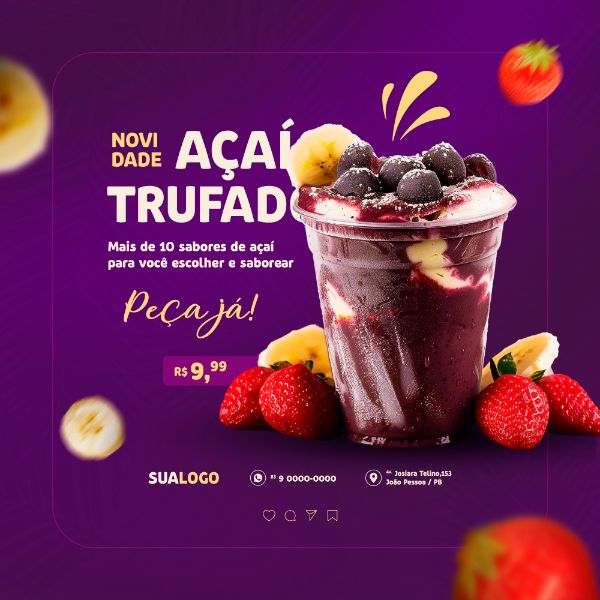 AÇAÍ AÇAITERIA SOCIAL MEDIA POST FEED
