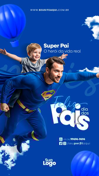 STORY FELIZ DIA DOS PAIS SOCIAL MEDIA 1