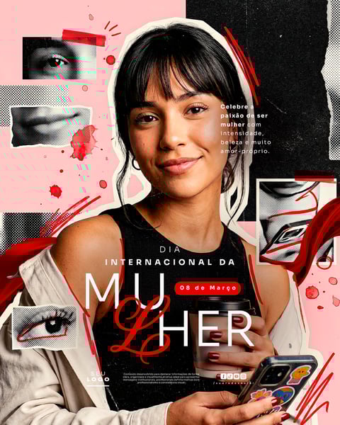 DIA INTERNACIONAL DA MULHER 08 DE MARÇO SOCIAL MEDIA PSD EDITÁVEL 3