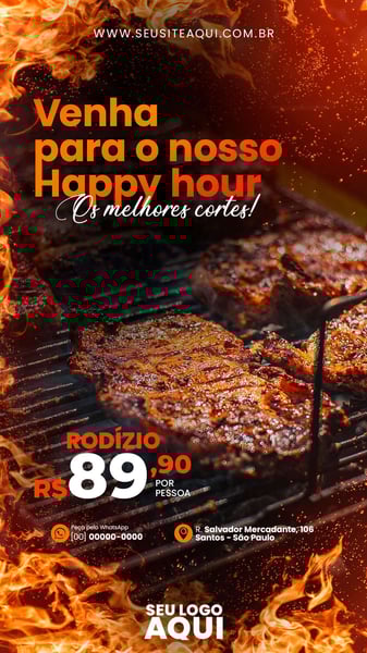 STORY - AÇOUGUE | CARNE | CHURRASCO | SOCIAL MEDIA | PSD EDITÁVEL
